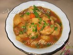 Штрудли с мясом и овощами в казане