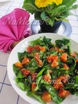 Салат со шпинатом, апельсином и кунжутом - витаминный коктейль