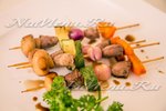 Шашлычки из куриных сердечек на шпажках