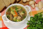 Суп с гречкой и грибами