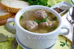Суп с гречкой и мясными фрикадельками