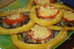 Кабачок  фаршированный в духовке