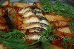 Скумбрия с картошкой в духовке