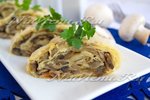 Рулет из лаваша с сыром и грибами
