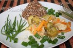 Рагу с брюссельской капустой