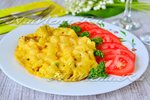 Курица с ананасами под сыром в мультиварке
