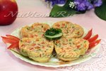 Омлет с красной рыбой
