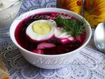 Холодник из консервированной свеклы (бурака)