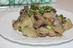 Картофель с грибами в мультиварке Поларис