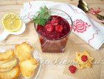 Свекольно-малиновый соус-дип с греночками