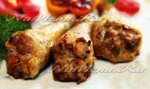 Фаршированные печенью и овощами куриные ножки в мультиварке