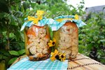Маринованные кабачки с цветной капустой