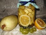 Кабачки с виноградом в сиропе на зиму