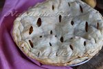 Слоеный пирог с персиками