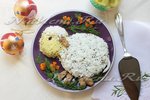 Печеночный паштет из куриной печени в форме овечки