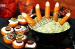 Рецепт закуски к Хэллоуину "Пальцы Франкенштейна"