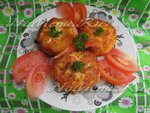 Котлеты из крабовых палочек с сыром