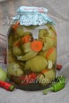 Фаршированные зеленые помидоры в остром маринаде на зиму