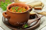 Постное овощное рагу с баклажанами в горшочках