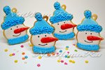 Печенье «Снеговик в шарфике»
