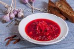 Постный борщ в мультиварке