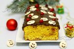 Праздничный кекс с цукатами «Снеговички»