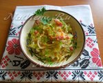 Бигос по-польски со свежей и квашеной капустой в микроволновке