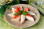 Рулетики из крабовых палочек