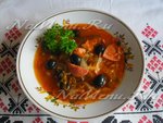 Солянка с морской капустой в микроволновке