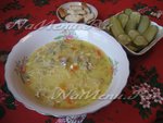 Сырный суп с грибами