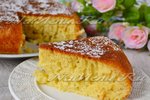 Кекс на кефире  с лимонной пропиткой в мультиварке