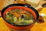 Грибная похлебка с шампиньонами
