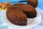 Шоколадный бисквит в мультиварке на кипятке