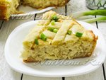 Песочный пирог с сырно-луковой начинкой