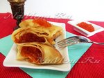 Блинчики с красной икрой