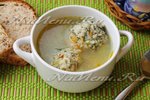 Суп с мясными фрикадельками
