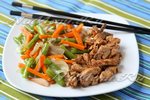 Рыба стир-фрай с овощами