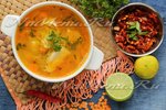 Суп из чечевицы с курицей и овощами