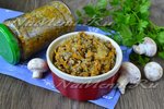 Грибная икра с морковью и луком