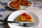 Веганская фриттата с цукини и помидорами