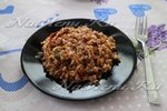 Красный рис с вялеными томатами и анчоусами