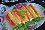 Закуска "Крабовые палочки в кляре"