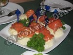Новогодние бутерброды с сёмгой