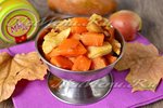 Тыква, запеченная в духовке с яблоками и медом