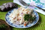 Салат с квашеной капустой