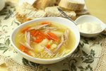 Суп-лапша с домашней курицей