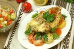 Толстолобик запеченный с овощами под сыром
