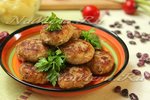 Котлеты из мясного фарша и фасоли
