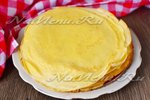 Блины на воде с яйцами