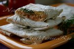 Лаваш с красной рыбой